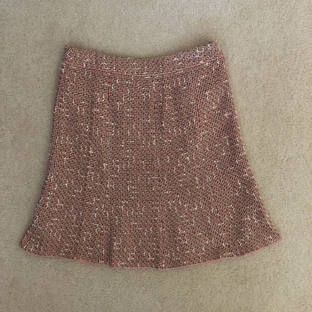 Nine West pink tweed skirt